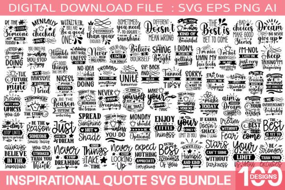 Download Inspirational Quotes Svg Bundle - Svg bundle Collection
