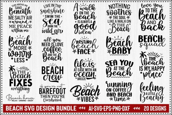 Download Beach SVG Bundle - Svg bundle Collection