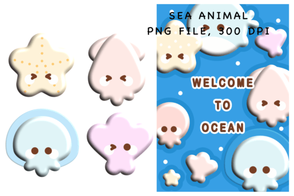 Download Sea Animal Sticker - Animal sticker Collection