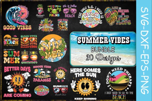 Download Summer Vibes SVG Bundle - Svg bundle Collection
