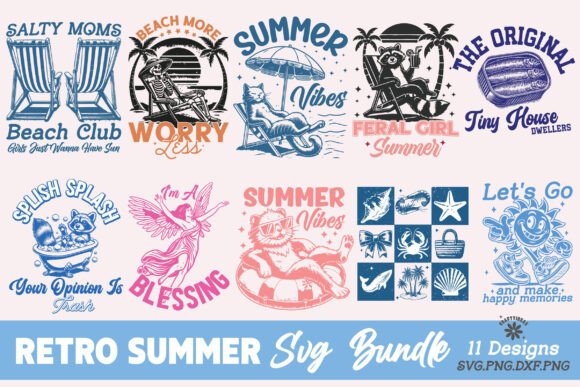 Download Retro Summer SVG Bundle, Summer PNG - Svg bundle Collection