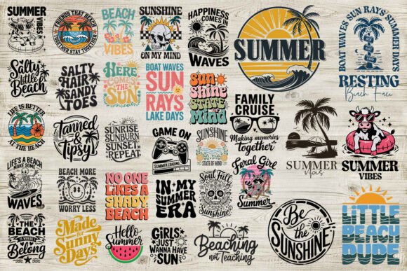 Download Summer Beach SVG Bundle Cutting File - Svg bundle Collection