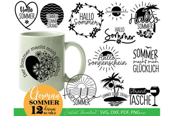 Download German Summer SVG Bundle: Beach Vacation - Svg bundle Collection