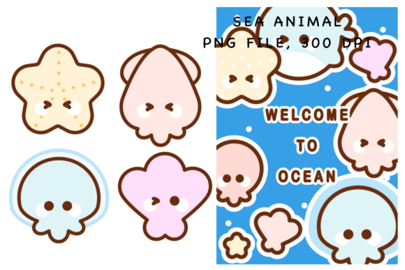 Download Sea Animal Sticker - Animal sticker Collection