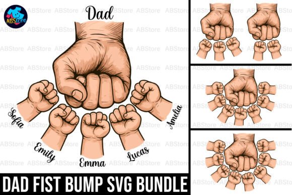 Download Father's Day Fist Bump SVG Bundle - Svg bundle Collection