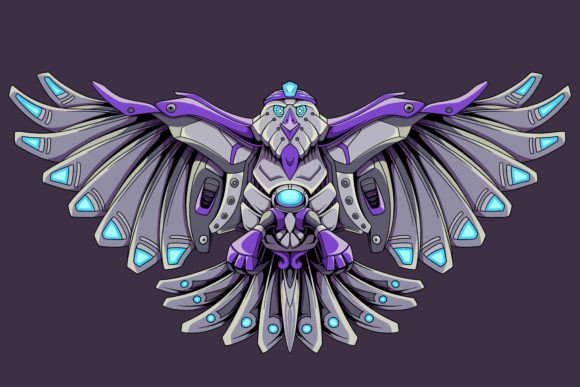 Download Mechanical Symmetry Bird Robot Drawing - Symmetry Collection